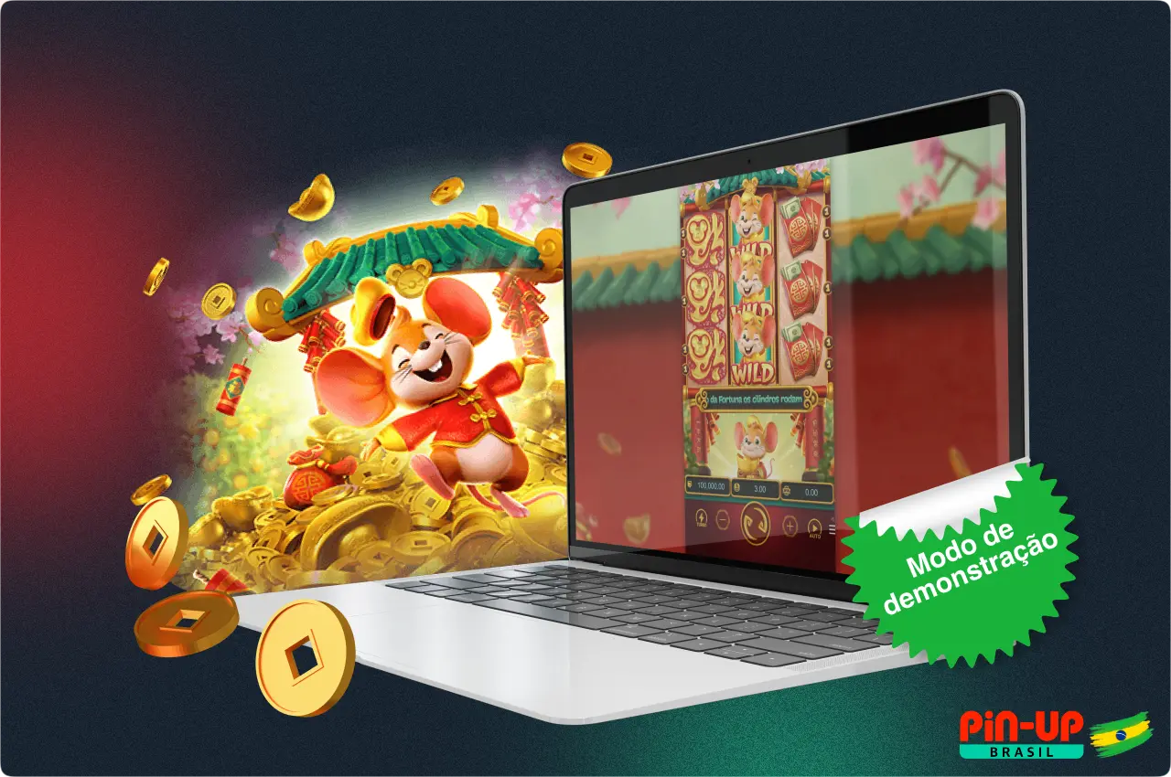 Antes de jogar a dinheiro no Fortune Mouse, os utilizadores brasileiros podem tirar partido do modo de demonstração disponível no Pin Up Casino